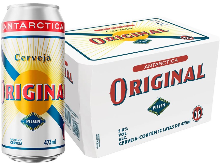 Cerveja Antarctica Original Latão 473 ml