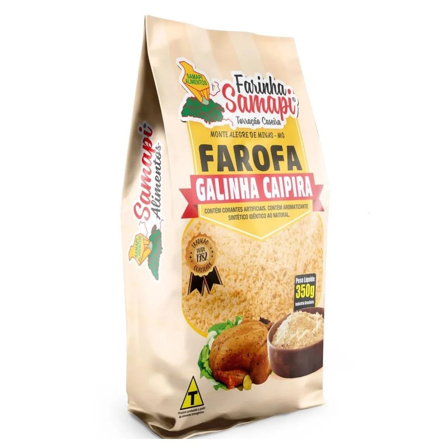 Farofa Temperada Galinha Caipira Moreá