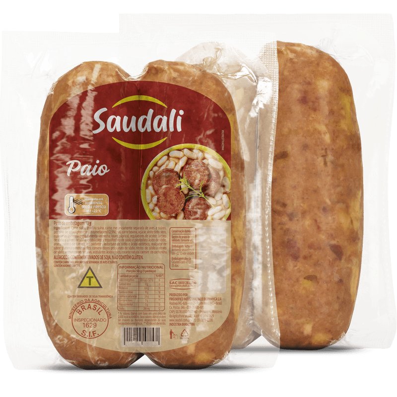 Linguiça Paio 2 Gomos Saudali
