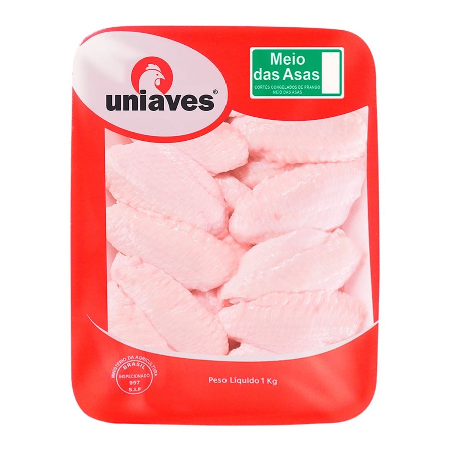 Meio da Asa de Frango Congelado