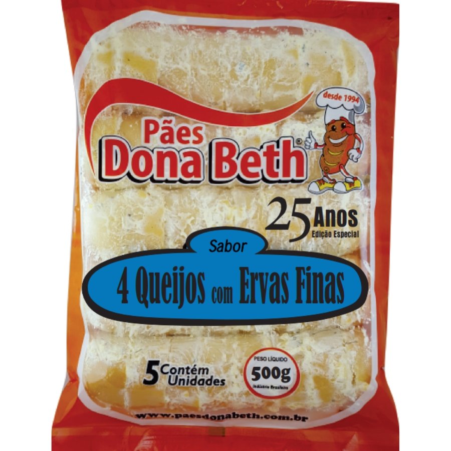 Pão de Alho 4 Queijos Dona Beth