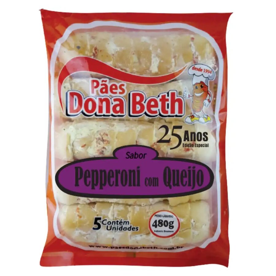 Pão de Alho Pepperoni com Queijo Dona Beth