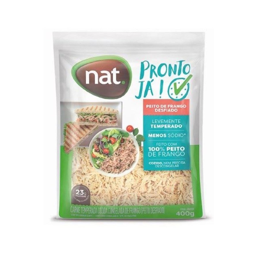 Peito de Frango Cozido Desfiado 400 g Nat