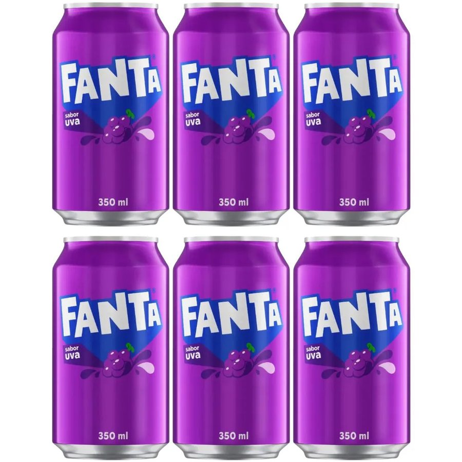 Refrigerante Fanta Uva Lata 350 ml