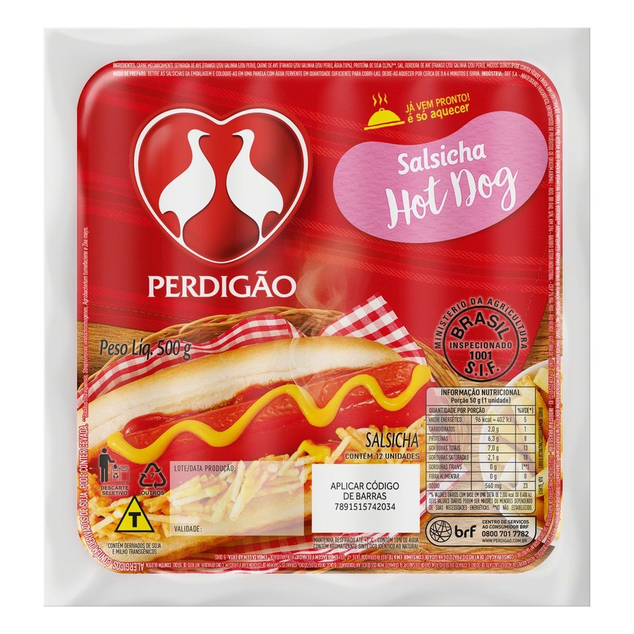 Salsicha Hot Dog Perdigão