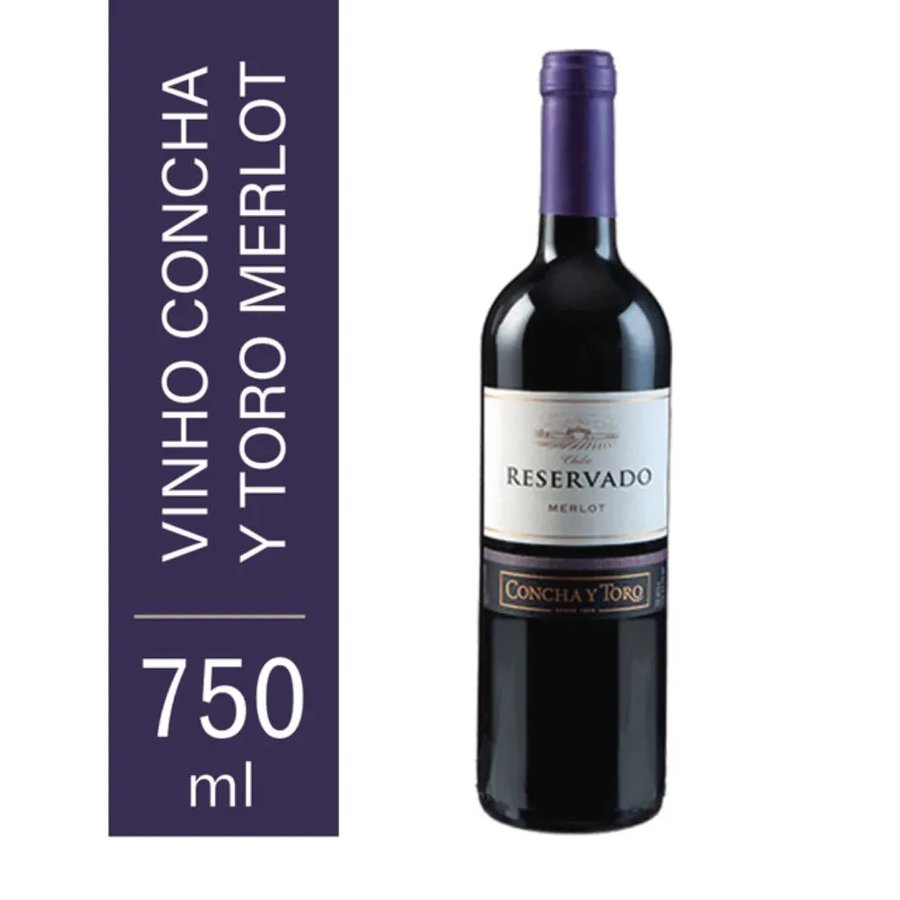 Vinho Reservado Concha y Toro Merlot 750 ml